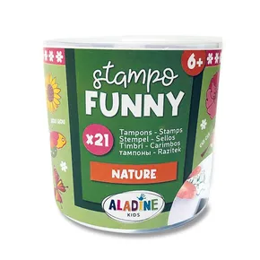 Aladine Stampo Funny Nature Stempel, 21 Stück